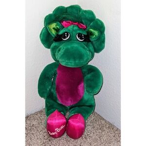 Baby Bop Plush Doll 1992 Lyons Group Green Dinosaur Stuffed Animal‎ Toy
